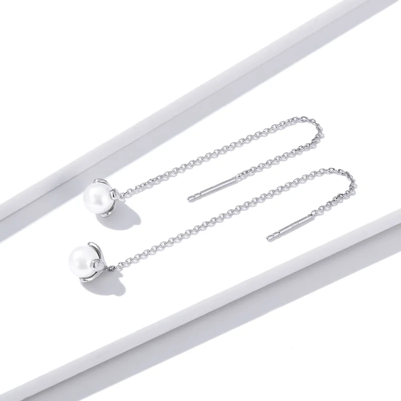 (afbeelding voor) Pandora Style Rijg pure bloemen Oorhangers - BSE373 - Bekijken 3