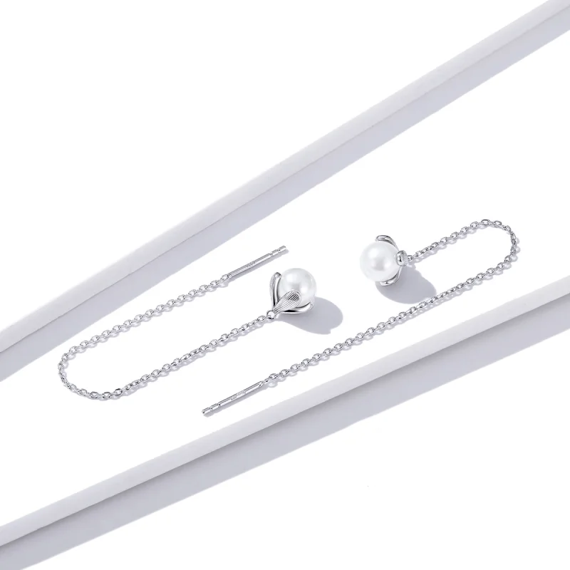 (afbeelding voor) Pandora Style Rijg pure bloemen Oorhangers - BSE373 - Bekijken 4