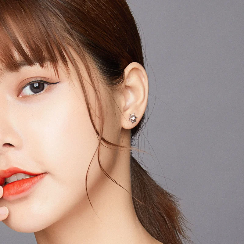 (afbeelding voor) Pandora Style Romantische sneeuwvlokken Oorknopjes - BSE424 - Bekijken 7