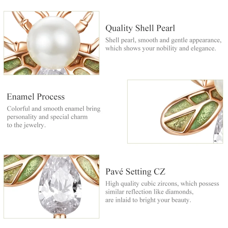 (afbeelding voor) Pandora Style Rose Bij Oorknopjes - SCE643 - Bekijken 4