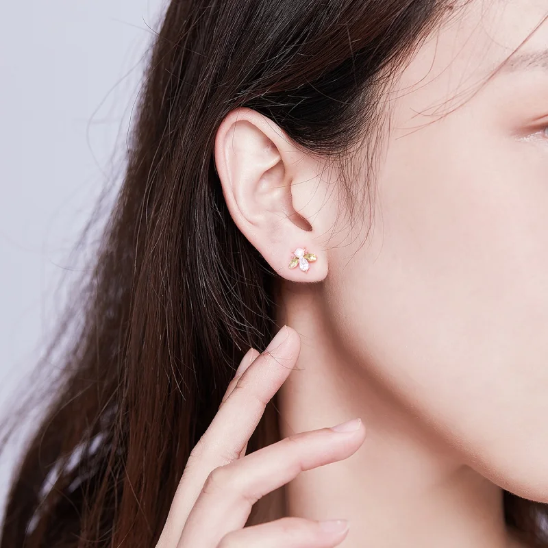 (afbeelding voor) Pandora Style Rose Bij Oorknopjes - SCE643 - Bekijken 7