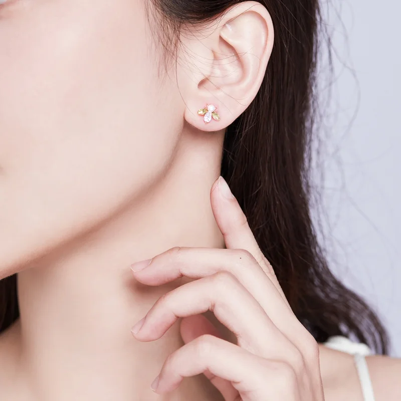 (afbeelding voor) Pandora Style Rose Bij Oorknopjes - SCE643 - Bekijken 8