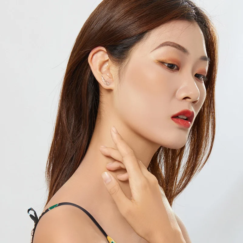 (afbeelding voor) Pandora Style Rose Elfenvleugels Oorknopjes - SCE343-C - Bekijken 7