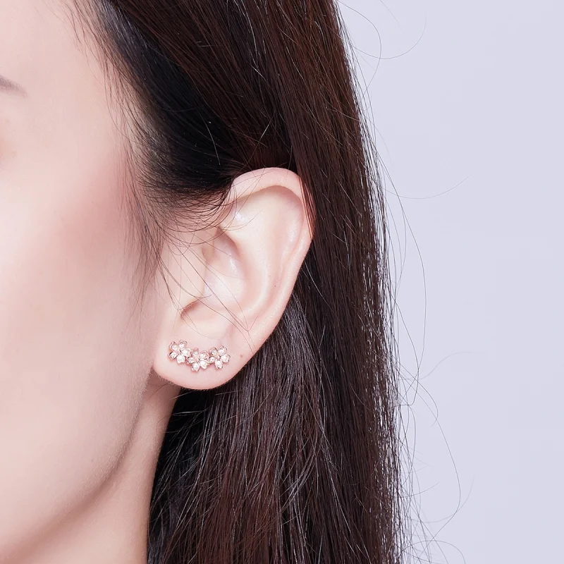 (afbeelding voor) Pandora Style Rose Gecontracteerde Daisy Oorknopjes - SCE419-C - Bekijken 5