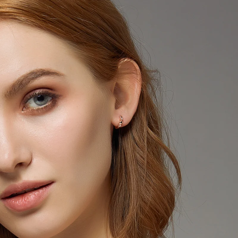 (afbeelding voor) Pandora Style Rose Harten Daten Oorringen - SCE445-C - Bekijken 7