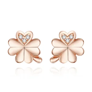 (afbeelding voor) Pandora Style Rose Klaver Oorknopjes - BSE233