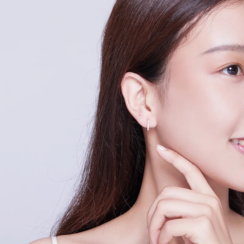 (afbeelding voor) Pandora Style Rose Verklaring van Genade Oorringen - SCE351-C - Bekijken 9