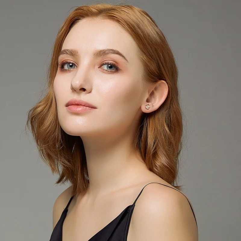 (afbeelding voor) Pandora Style Rose Vlinder Oorknopjes - SCE776 - Bekijken 5