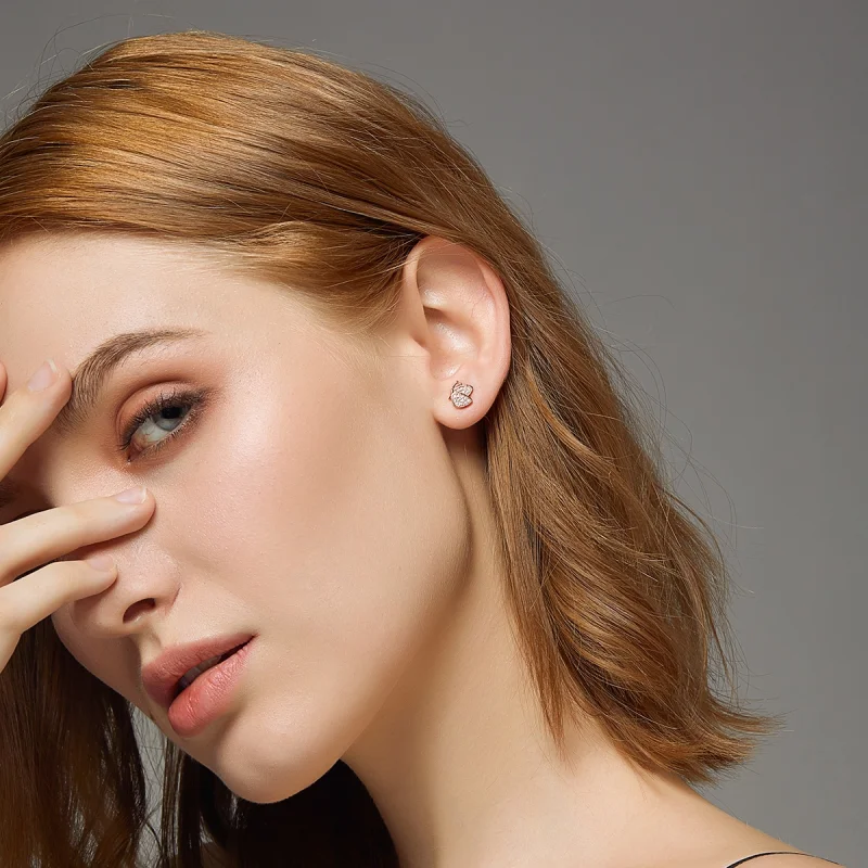 (afbeelding voor) Pandora Style Rose Vlinder Oorknopjes - SCE776 - Bekijken 7