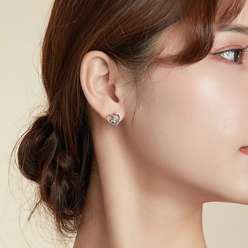 (afbeelding voor) Pandora Style Schattig vee Oorknopjes - SCE984 - Bekijken 5