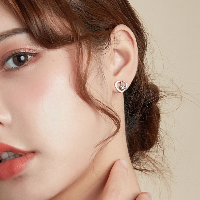 (afbeelding voor) Pandora Style Schattig vee Oorknopjes - SCE984 - Bekijken 7