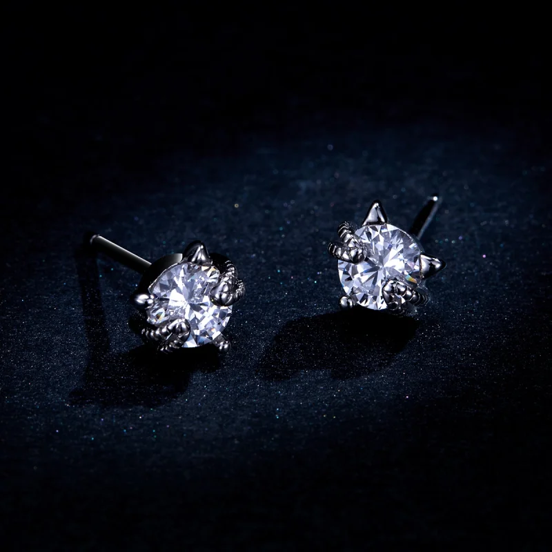 (afbeelding voor) Pandora Style Schattige kat Oorknopjes - BSE205 - Bekijken 9