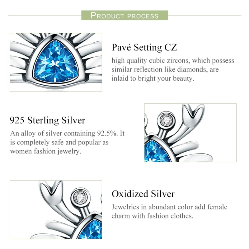 (afbeelding voor) Pandora Style Schattige kat Oorknopjes - SCE413 - Bekijken 4