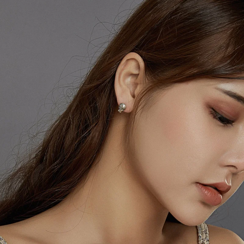 (afbeelding voor) Pandora Style Schedel Oorknopjes - SCE953 - Bekijken 6