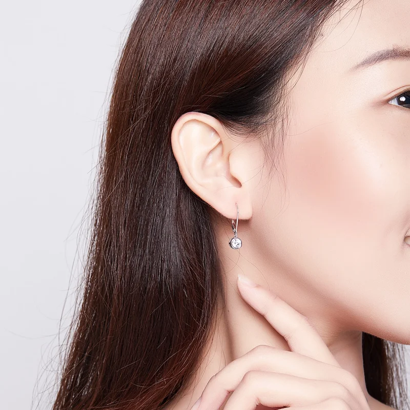 (afbeelding voor) Pandora Style Spacer-kraal Oorhangers - SCE747 - Bekijken 7