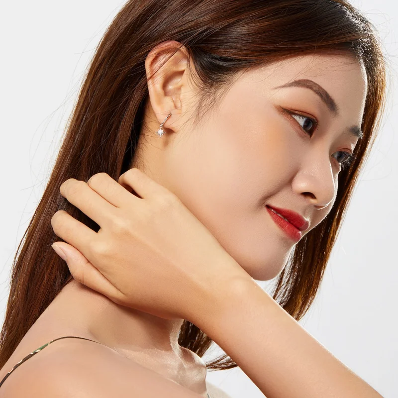 (afbeelding voor) Pandora Style Ster Oorhangers - SCE759 - Bekijken 6