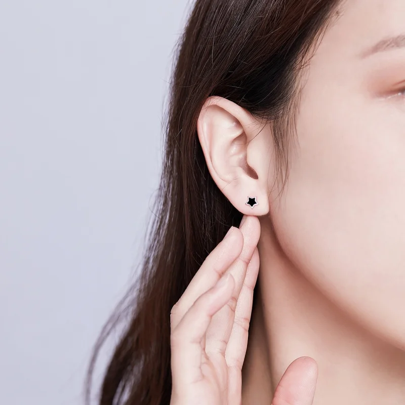(afbeelding voor) Pandora Style Sterren Oorknopjes - BSE275 - Bekijken 5