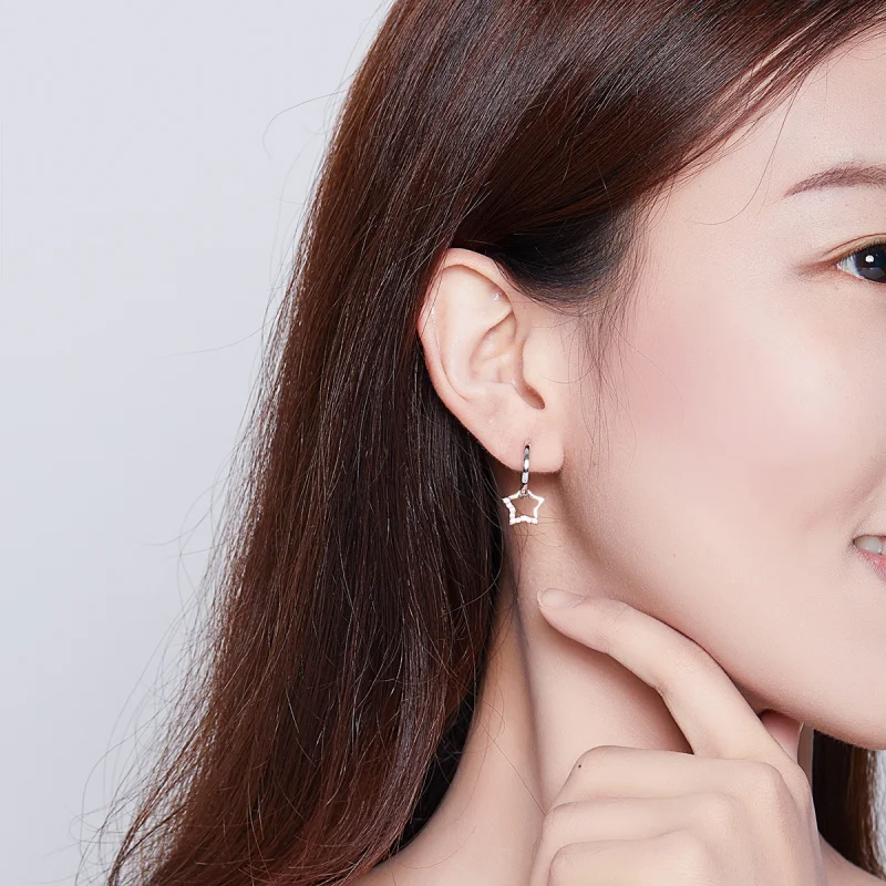 (afbeelding voor) Pandora Style Sterrenhemel Oorhangers - BSE276 - Bekijken 6