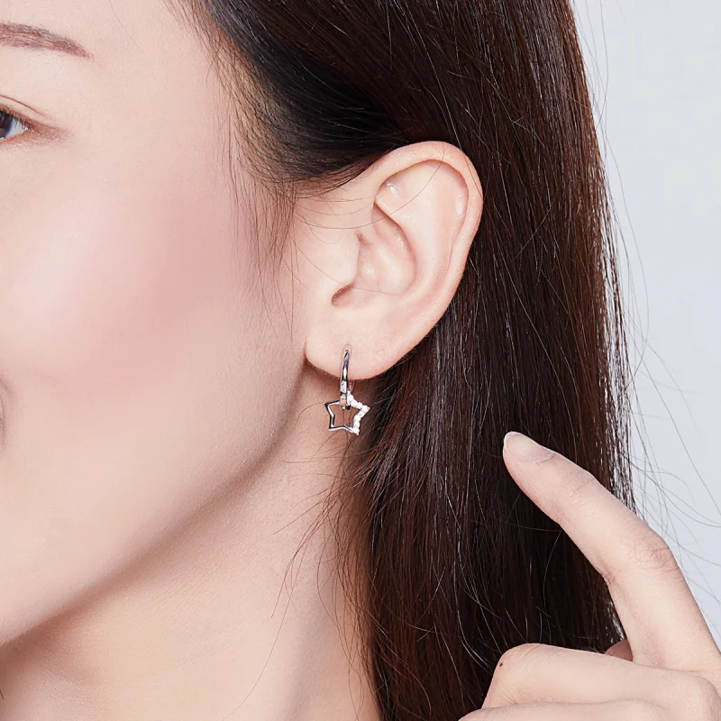 (afbeelding voor) Pandora Style Sterrenhemel Oorhangers - BSE276 - Bekijken 7