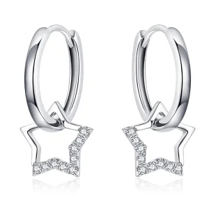 (afbeelding voor) Pandora Style Sterrenhemel Oorhangers - BSE276