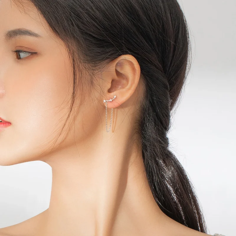 (afbeelding voor) Pandora Style Sterrenhemel Oorhangers - BSE361 - Bekijken 6