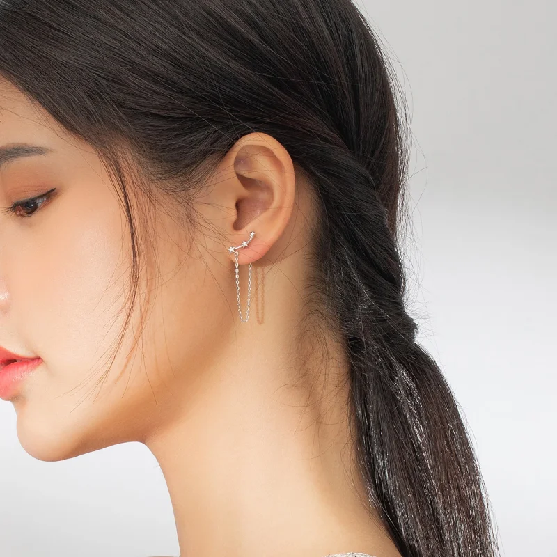 (afbeelding voor) Pandora Style Sterrenhemel Oorhangers - BSE361 - Bekijken 8