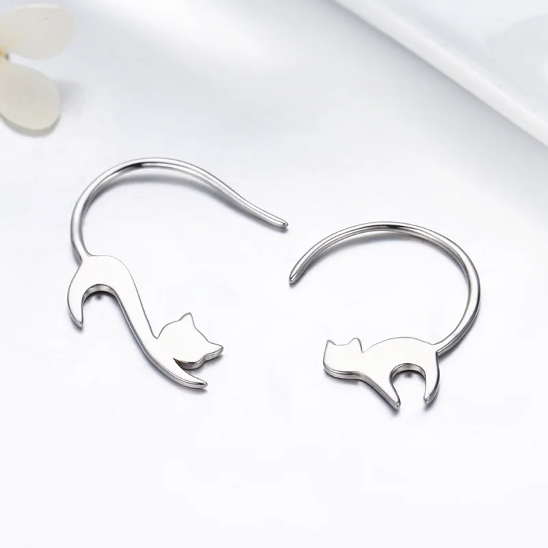 (afbeelding voor) Pandora Style Stoute Kitten Oorknopjes - SCE073 - Bekijken 5