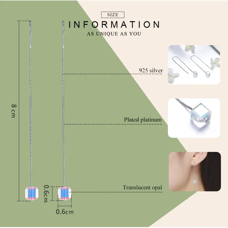 (afbeelding voor) Pandora Style Tranen in de diepte van de oceaan Oorhangers - SCE501 - Bekijken 3