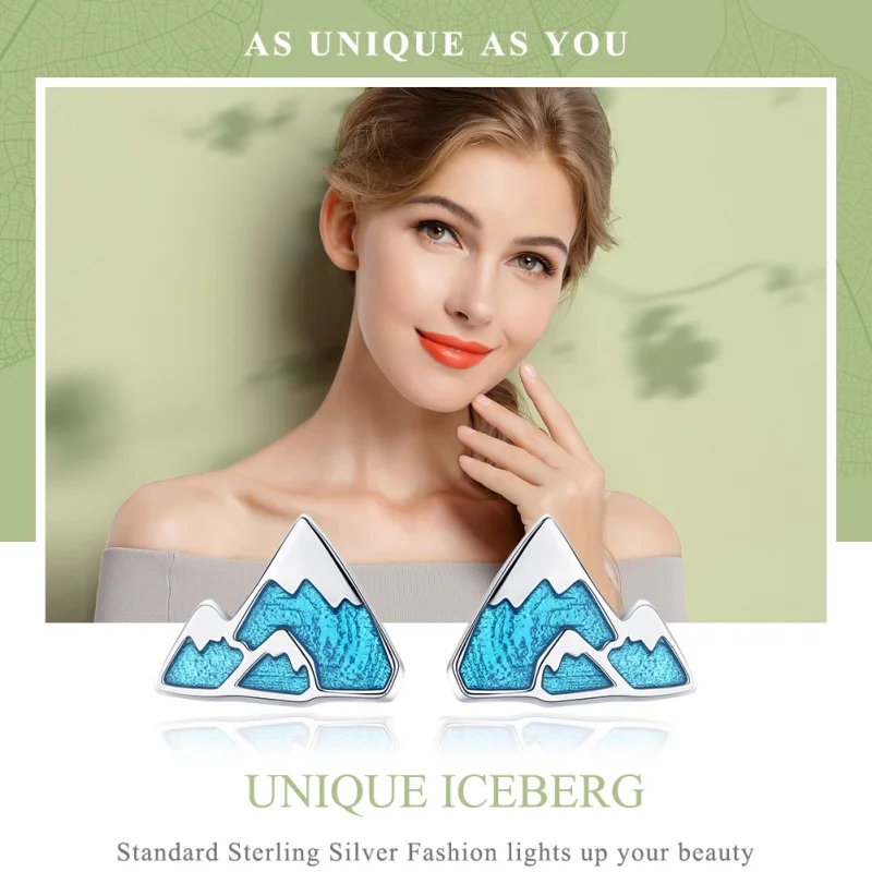 (afbeelding voor) Pandora Style Unieke ijsberg Oorknopjes - SCE475 - Bekijken 2