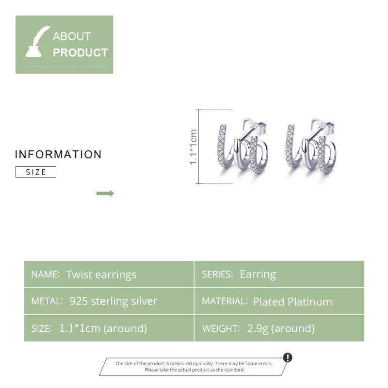 (afbeelding voor) Pandora Style Verdraaien Oorknopjes - SCE585 - Bekijken 8