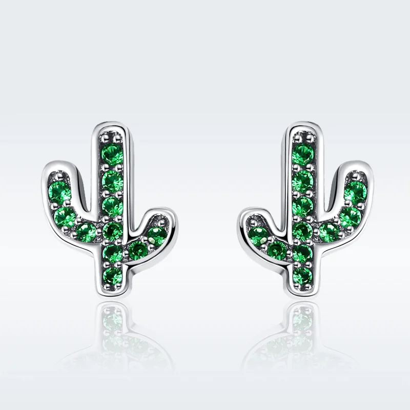 (afbeelding voor) Pandora Style Verse Cactus Oorknopjes - SCE097 - Bekijken 3