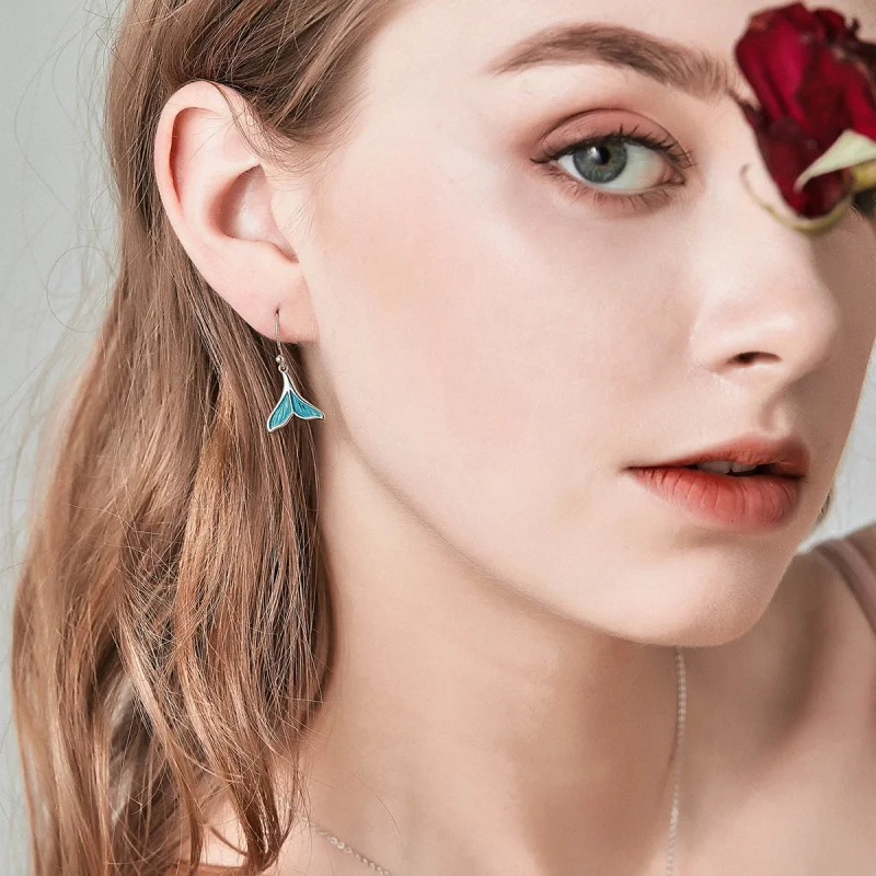 (afbeelding voor) Pandora Style Visstaart Oorhangers - SCE065 - Bekijken 3