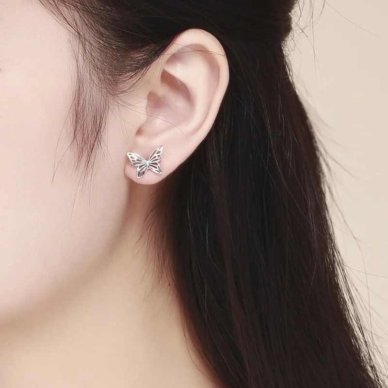 (afbeelding voor) Pandora Style vlinder droom Oorknopjes - SCE452 - Bekijken 7