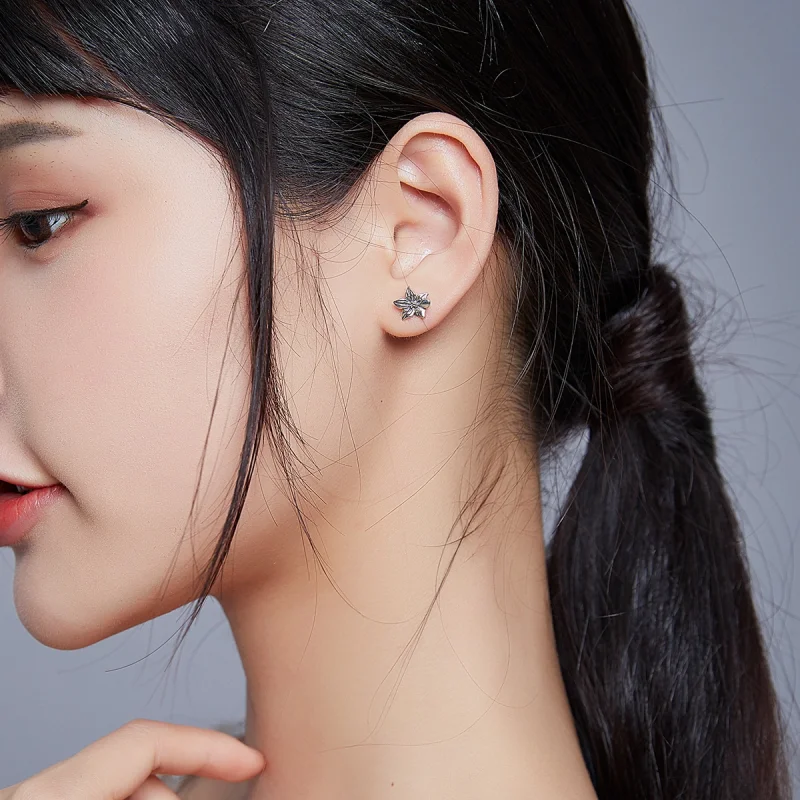 (afbeelding voor) Pandora Style Vlinder liefde bloemen Oorknopjes - SCE887 - Bekijken 6