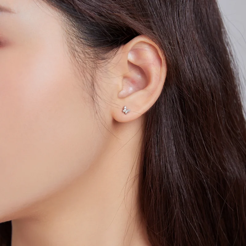 (afbeelding voor) Pandora Style Vlinder Oorknopjes - SCE1116 - Bekijken 5