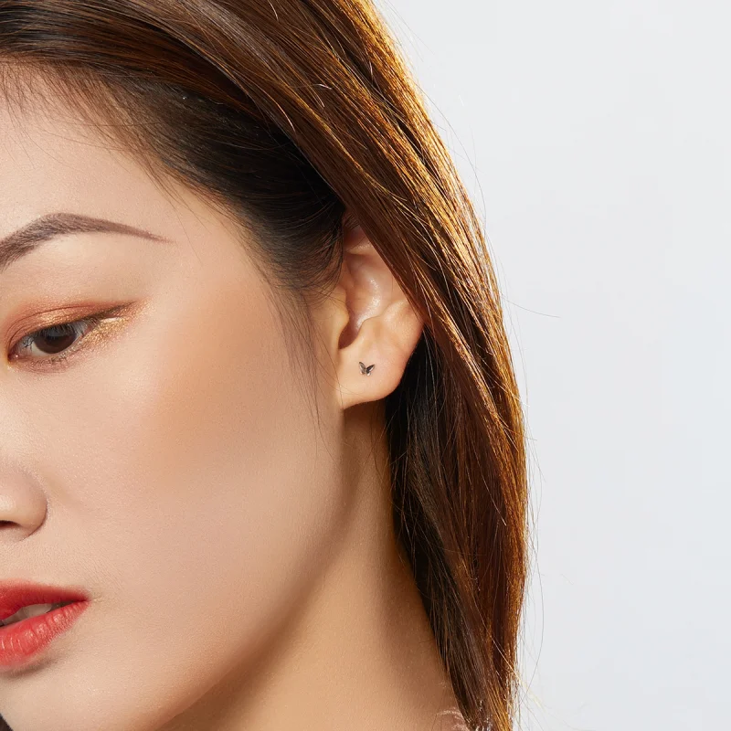 (afbeelding voor) Pandora Style Vlinder Oorknopjes - SCE775 - Bekijken 5