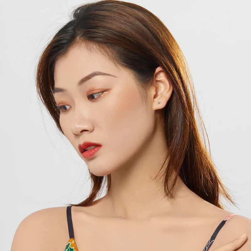 (afbeelding voor) Pandora Style Vlinder Oorknopjes - SCE775 - Bekijken 6