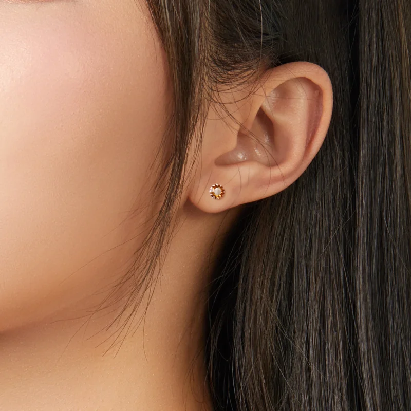 (afbeelding voor) Pandora Style Vogels Bloeien Oorknopjes - SCE862-11 - Bekijken 2