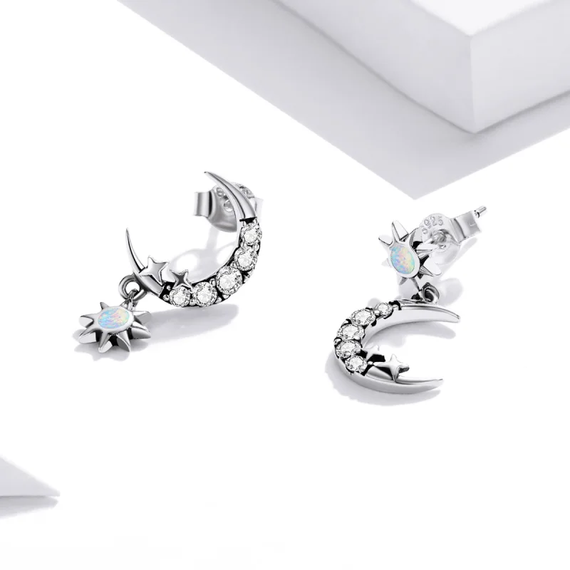 (afbeelding voor) Pandora Style Draag sterren en draag maan Oorhangers - SCE1239 - Bekijken 2