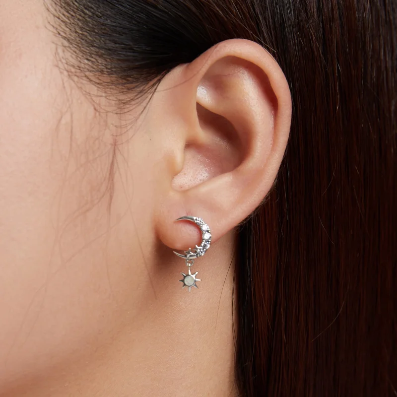 (afbeelding voor) Pandora Style Draag sterren en draag maan Oorhangers - SCE1239 - Bekijken 8