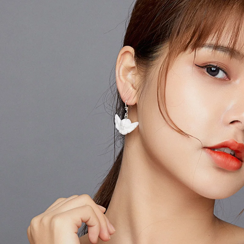 (afbeelding voor) Pandora Style Engeltje Oorhangers - SCE944 - Bekijken 4