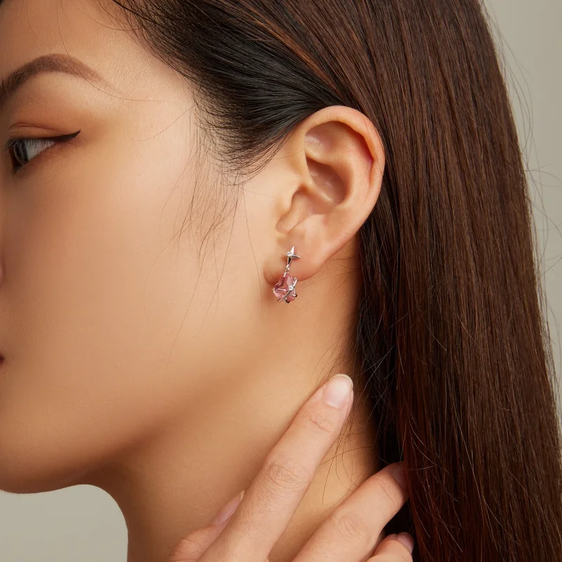 (afbeelding voor) Pandora Style Meisje Planeet Oorhangers - SCE1502 - Bekijken 6