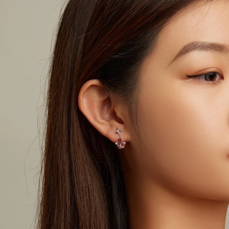 (afbeelding voor) Pandora Style Meisje Planeet Oorhangers - SCE1502 - Bekijken 7