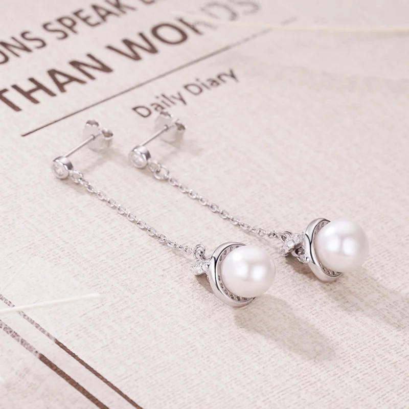 (afbeelding voor) Pandora Style Romantisch Melodieus Oorhangers - VSE125 - Bekijken 3