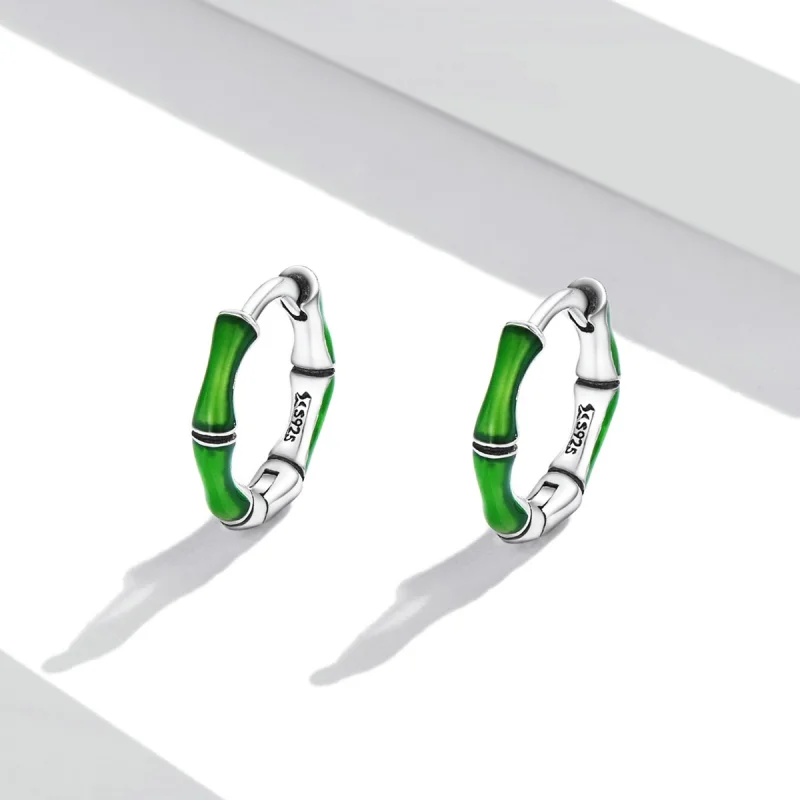 (afbeelding voor) Pandora Style Bamboe Oorbellen - SCE1350 - Bekijken 2