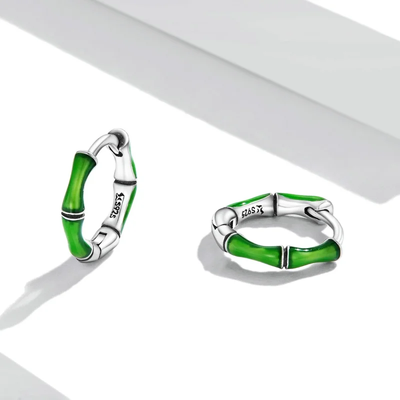 (afbeelding voor) Pandora Style Bamboe Oorbellen - SCE1350 - Bekijken 3