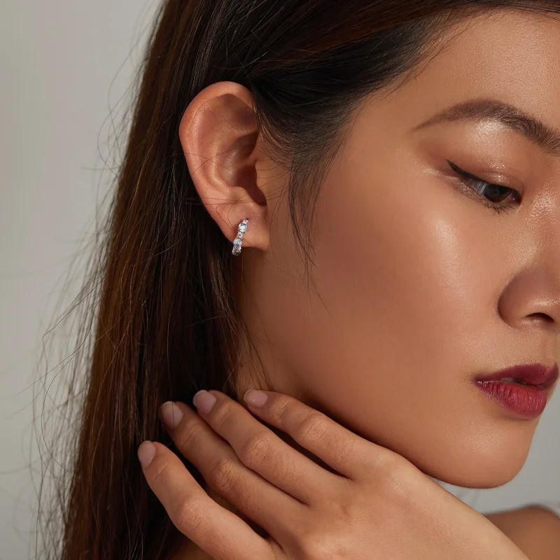 (afbeelding voor) Pandora Style Eenvoudig Oorbellen - BSE532 - Bekijken 8