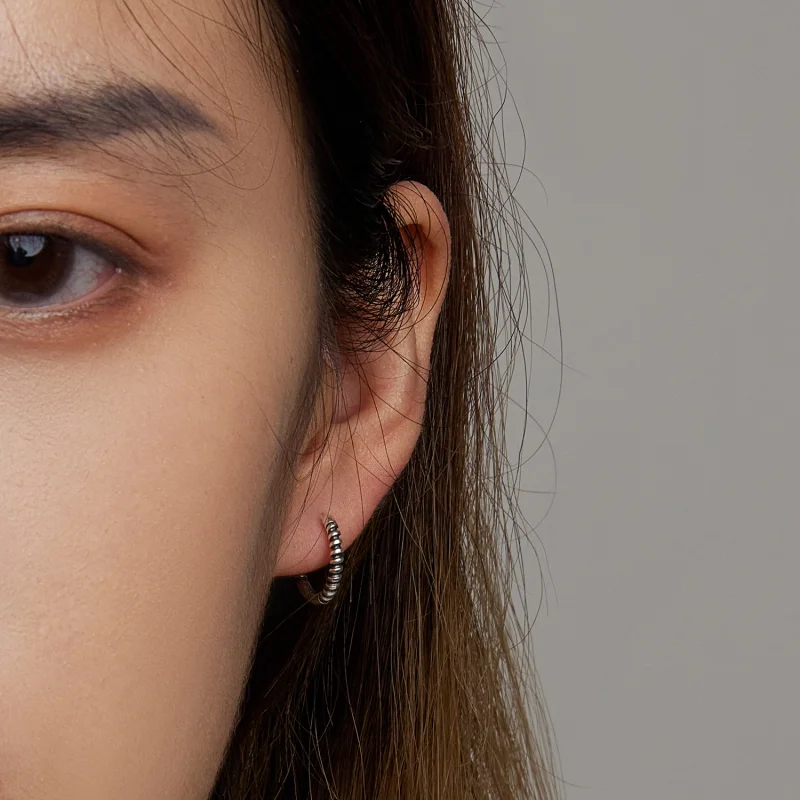 (afbeelding voor) Pandora Style Eenvoudige thread Oorbellen - SCE1423 - Bekijken 6