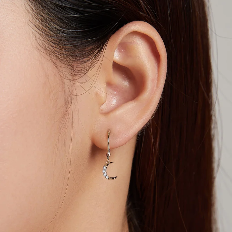 (afbeelding voor) Pandora Style Gouden Maan Oorbellen - SCE1267 - Bekijken 6