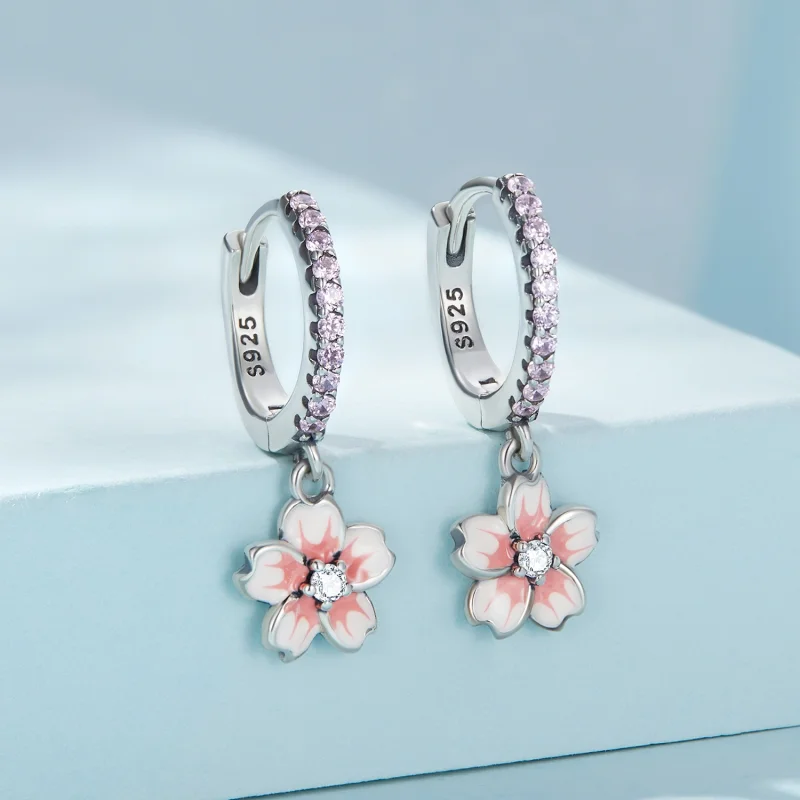 (afbeelding voor) Pandora Style Kersenbloesems Oorbellen - SCE1509 - Bekijken 2